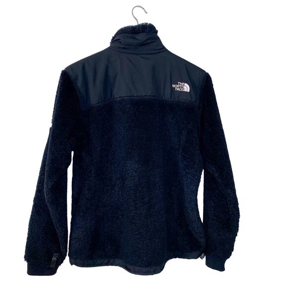 The North Face Summit Series Denali Full Zip Furry Fuzzy Jacket Black Small - Picture 3 of 11